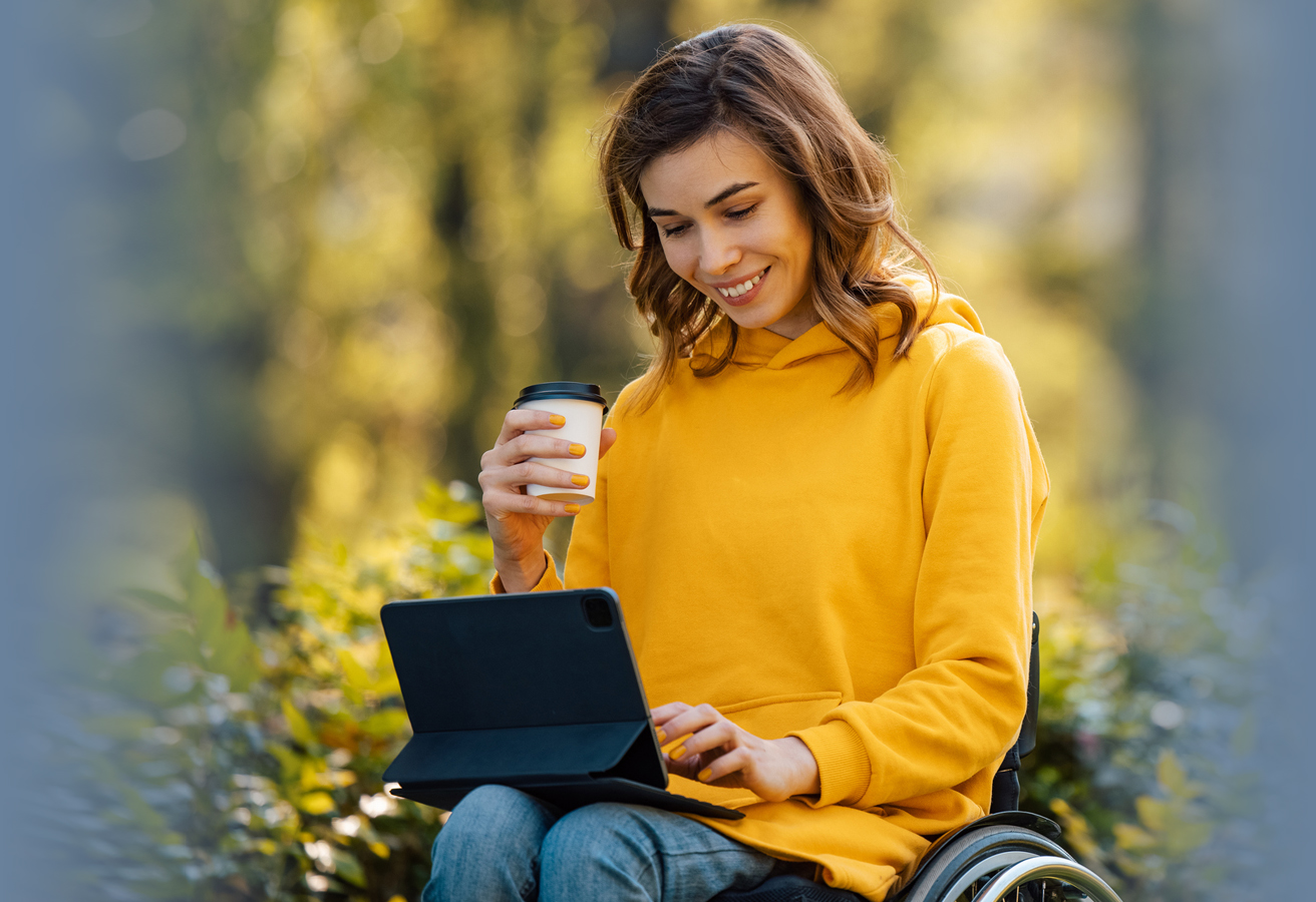 ACES$ Alabama caregiver hugging a teen boy with developmental disabilities
