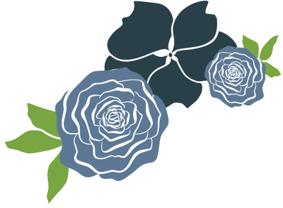 Flowers graphic from TSC Is Spreading Flowers logo