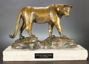 Lion Sculpture by Alonzo Clemons