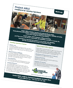 Project ABLE Disability Awareness Training Cover