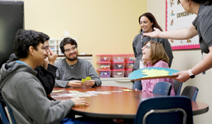 TSC students laughing together