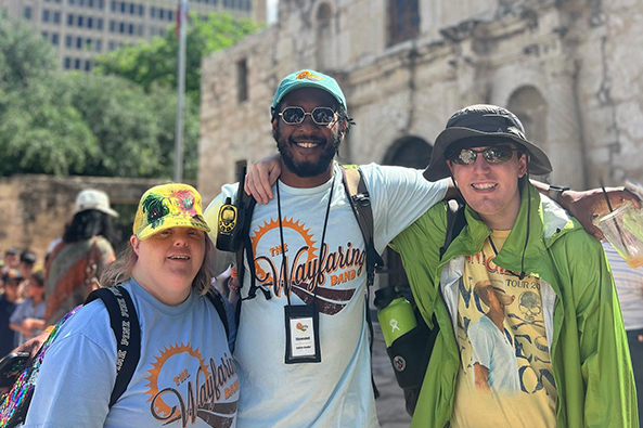3 members of the wayfaring band